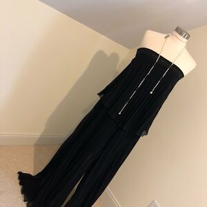 Vintage 2 Piece Set | Black | Pleated